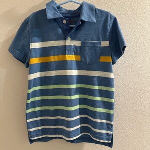 Cat & Jack Blue Striped Kids Polo NWOT